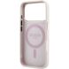 Захисний чохол Guess Ring Stand 360 4G Classic Logo MagSafe для iPhone 18 Pro Max / 17 Pro Max (GUHMP18X6PS4RSCLP) - Pink (423959P). Фото 6 з 7