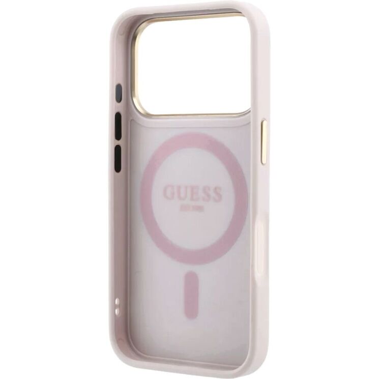 Захисний чохол Guess Ring Stand 360 4G Classic Logo MagSafe для iPhone 18 Pro Max / 17 Pro Max (GUHMP18X6PS4RSCLP) - Pink (423959P) Захисний чохол Guess Ring Stand 360 4G Classic Logo MagSafe для iPhone 18 Pro Max / 17 Pro Max (GUHMP18X6PS4RSCLP) - Pink: фото 6 з 7