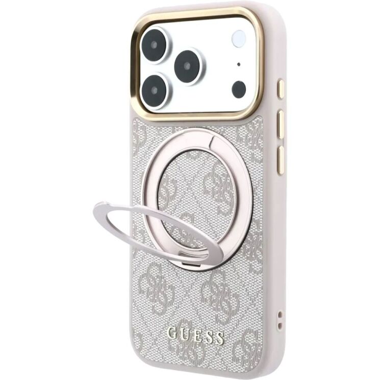 Захисний чохол Guess Ring Stand 360 4G Classic Logo MagSafe для iPhone 18 Pro Max / 17 Pro Max (GUHMP18X6PS4RSCLP) - Pink (423959P) Захисний чохол Guess Ring Stand 360 4G Classic Logo MagSafe для iPhone 18 Pro Max / 17 Pro Max (GUHMP18X6PS4RSCLP) - Pink: фото 4 з 7