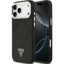 Защитный чехол Guess Triangle Logo MagSafe для iPhone 17 Pro (GUHMP17LPSDTSCMK) - Black: фото 1 из 8
