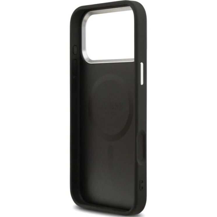 Защитный чехол Guess Triangle Logo MagSafe для iPhone 17 Pro (GUHMP17LPSDTSCMK) - Black: фото 7 из 8