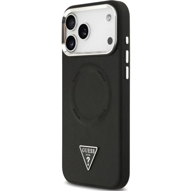Защитный чехол Guess Triangle Logo MagSafe для iPhone 17 Pro (GUHMP17LPSDTSCMK) - Black: фото 3 из 8
