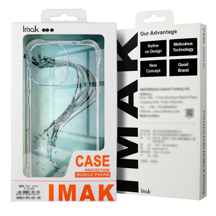 Захисний чохол IMAK Airbag MAX Case для Motorola Moto G86 - Transparent: фото 2 з 9