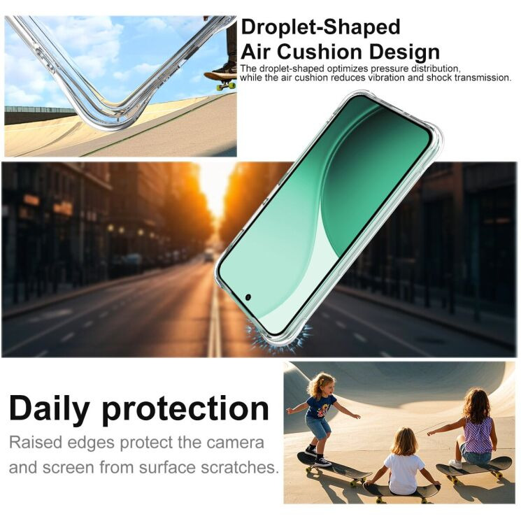 Захисний чохол IMAK Airbag MAX Case для OPPO Reno 14 FS 5G - Transparent: фото 5 з 7