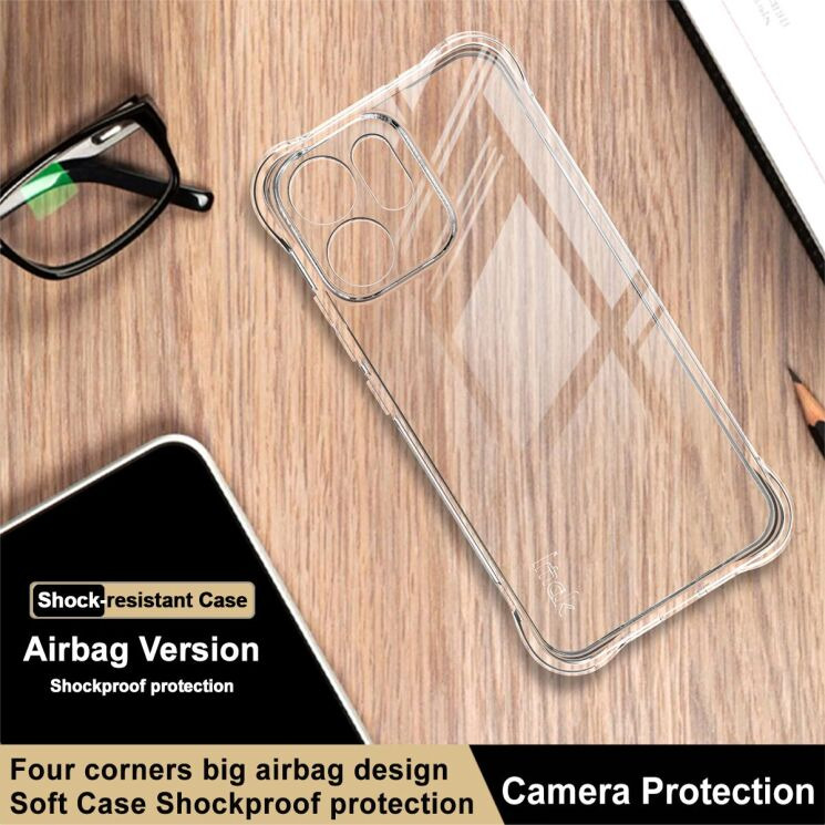 Захисний чохол IMAK Airbag MAX Case для OPPO Reno 14 FS 5G - Transparent: фото 6 з 7