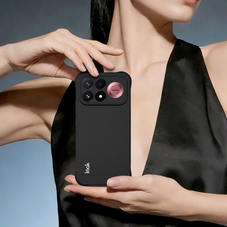 Захисний чохол IMAK Airbag Sand Case для Xiaomi Poco F9 Pro - Matte Black: фото 2 з 8