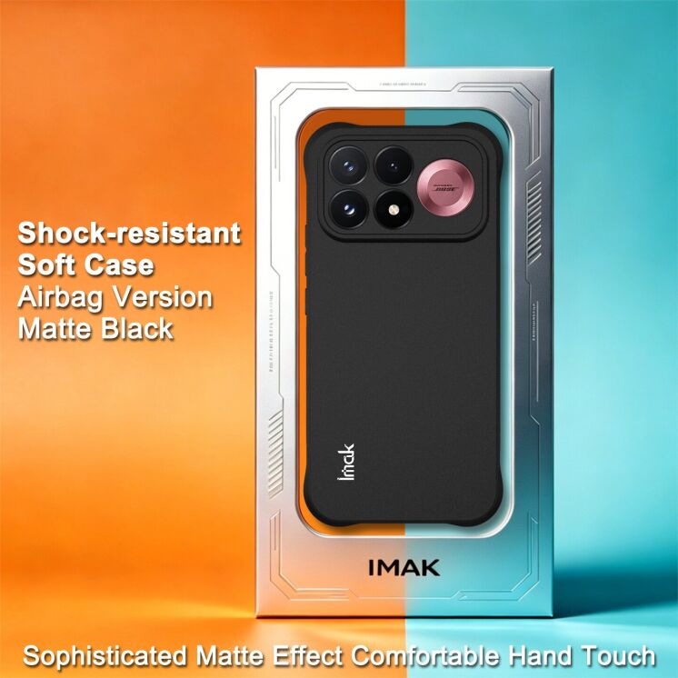Захисний чохол IMAK Airbag Sand Case для Xiaomi Poco F9 Pro - Matte Black: фото 3 з 8