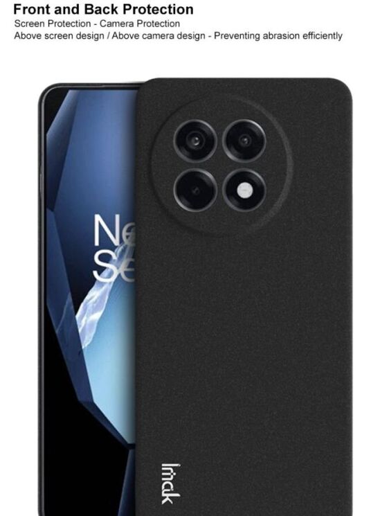 Защитный чехол IMAK Cowboy Hard Shell для OnePlus 13R / Ace 5 / Ace 5 Pro - Black: фото 7 из 10