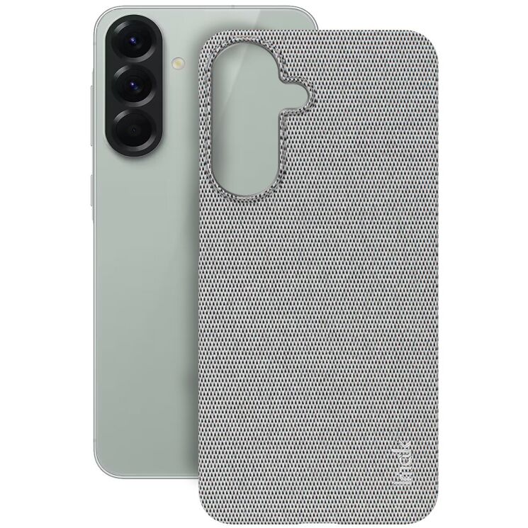 Защитный чехол IMAK Fabric Case для Samsung Galaxy A57 (A576) - Light Grey: фото 2 из 8