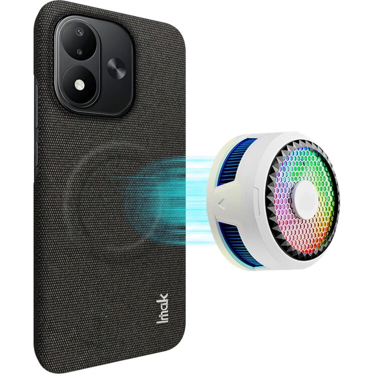 Защитный чехол IMAK Fabric Case with MagSafe для Xiaomi Redmi Note 17 (4G/5G) - Black: фото 2 из 10