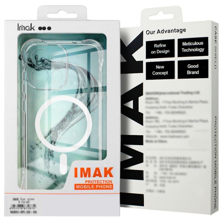Захисний чохол IMAK Space Shield MagSafe для Motorola Moto G57 Power / G67 Power - Transparent: фото 10 з 10