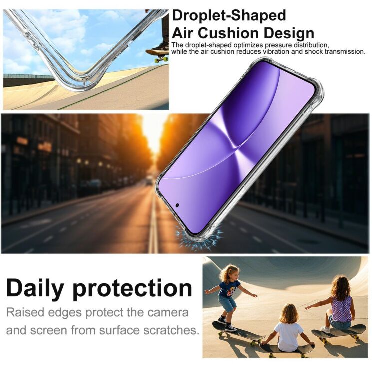 Захисний чохол IMAK Space Shield MagSafe для Xiaomi Poco X8 Pro Max - Transparent: фото 6 з 10