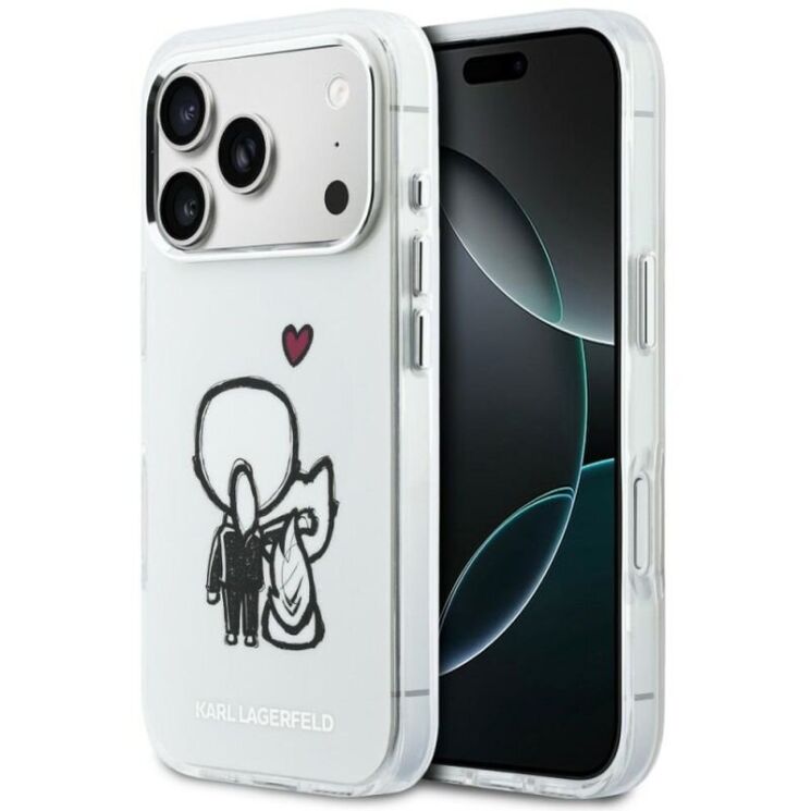 Защитный чехол Karl Lagerfeld IML Karl&Choupette MagSafe для iPhone 17 Pro (KLHMP17L6HKCBHH) - Clear (422730C) Защитный чехол Karl Lagerfeld IML Karl&Choupette MagSafe для iPhone 17 Pro (KLHMP17L6HKCBHH) - Clear: фото 1 из 8