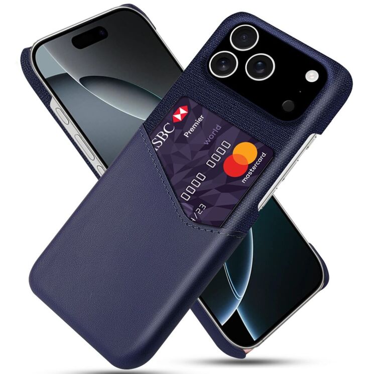 Захисний чохол KSQ Business Pocket для Apple iPhone 17 Pro - Blue: фото 1 з 4