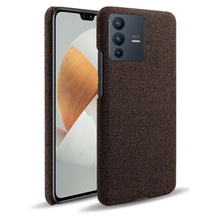 Защитный чехол KSQ Cloth Style для VIVO V23 5G - Brown: фото 1 из 5