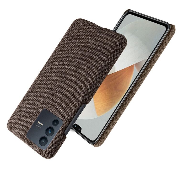 Защитный чехол KSQ Cloth Style для VIVO V23 5G - Brown: фото 2 из 5