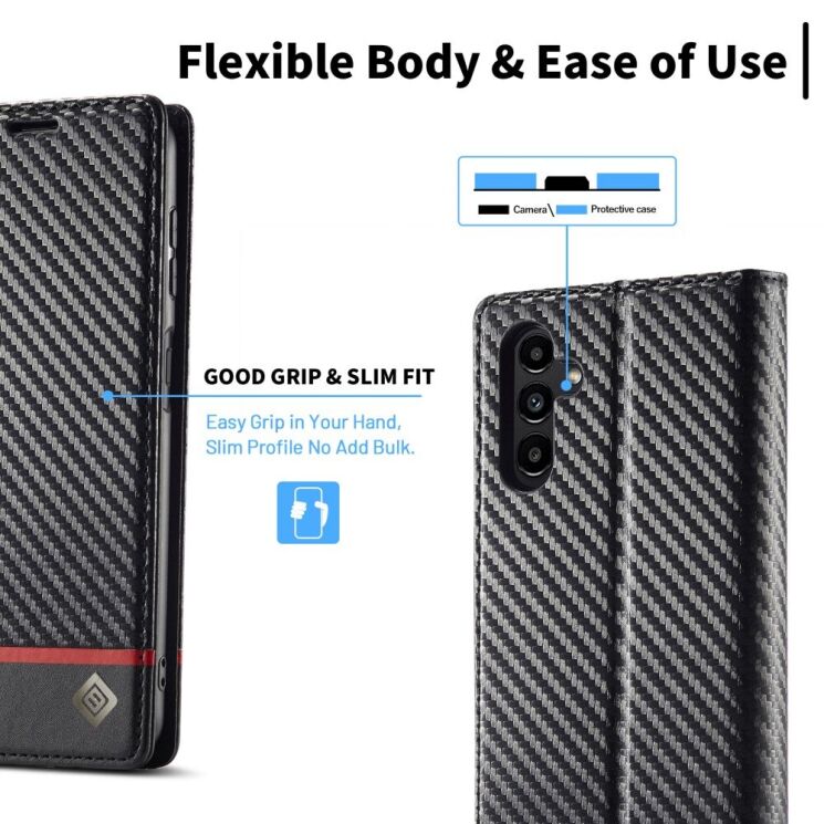 Захисний чохол LC.IMEEKE Carbon Fiber для Samsung Galaxy S25 (S931) - Horizontal Stripe: фото 7 з 10
