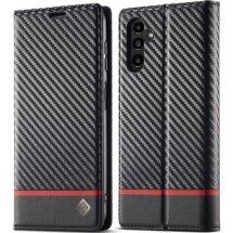 Защитный чехол LC.IMEEKE Carbon Fiber для Samsung Galaxy S25 (S931) - Horizontal Stripe: фото 1 из 10