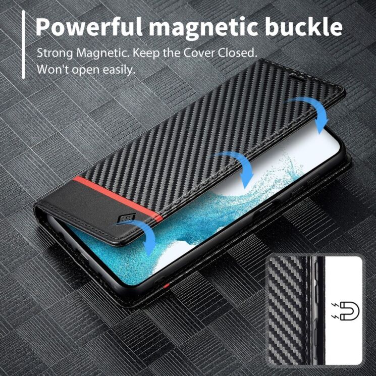 Захисний чохол LC.IMEEKE Carbon Fiber для Samsung Galaxy S25 (S931) - Horizontal Stripe: фото 6 з 10