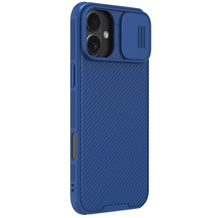 Защитный чехол NILLKIN CamShield Pro для Apple iPhone 16 - Blue: фото 3 из 11