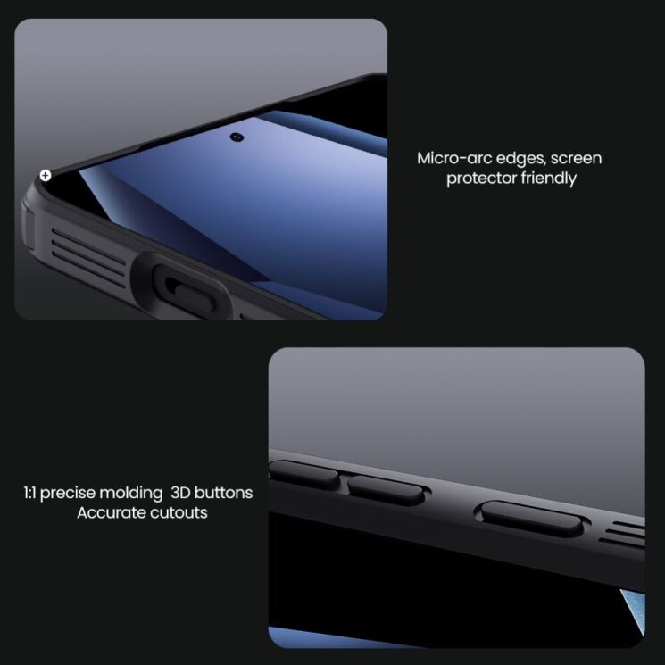 Защитный чехол NILLKIN CamShield Pro для OnePlus 13R / Ace 5 / Ace 5 Pro - Black: фото 12 из 14