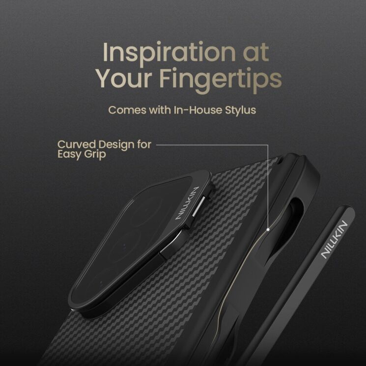 Защитный чехол NILLKIN CarboProp Magnetic (S Pen) для Samsung Galaxy Fold 7 - Black: фото 11 из 17