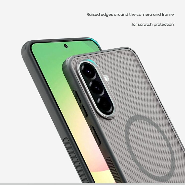 Защитный чехол NILLKIN Super Frosted Shield Pro Magnetic для Samsung Galaxy A57 (A576) - Transparent Black: фото 11 из 16