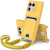 Защитный чехол Reframe Silicone Holder для Motorola Edge 50 Ultra - Yellow: фото 1 из 8
