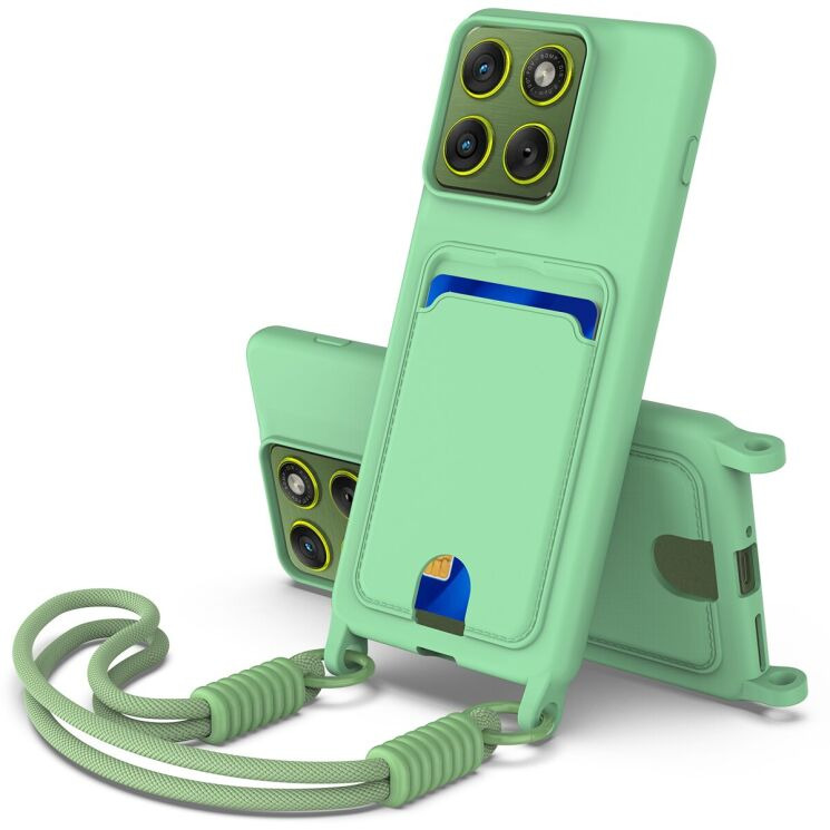 Захисний чохол Reframe Silicone Holder для Motorola Edge 70 Pro - Green: фото 1 з 7