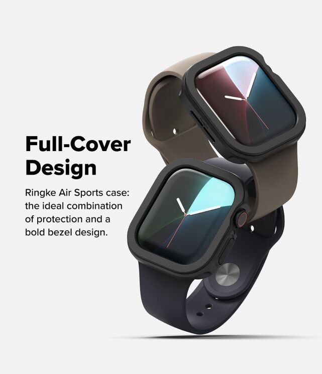 Захисний чохол Ringke Air Sports для Apple Watch 10 46 mm (8800274964082) - Black: фото 6 з 16