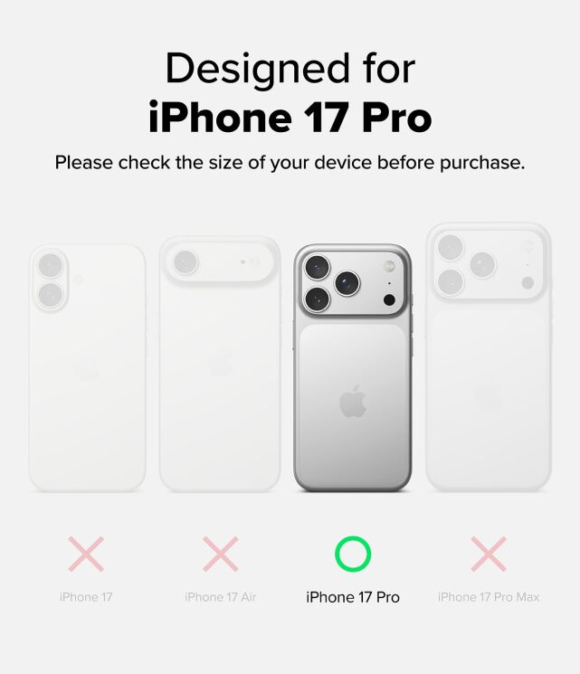 Защитный чехол Ringke Fusion Card для iPhone 17 Pro (8800328810839) - Clear: фото 3 из 11