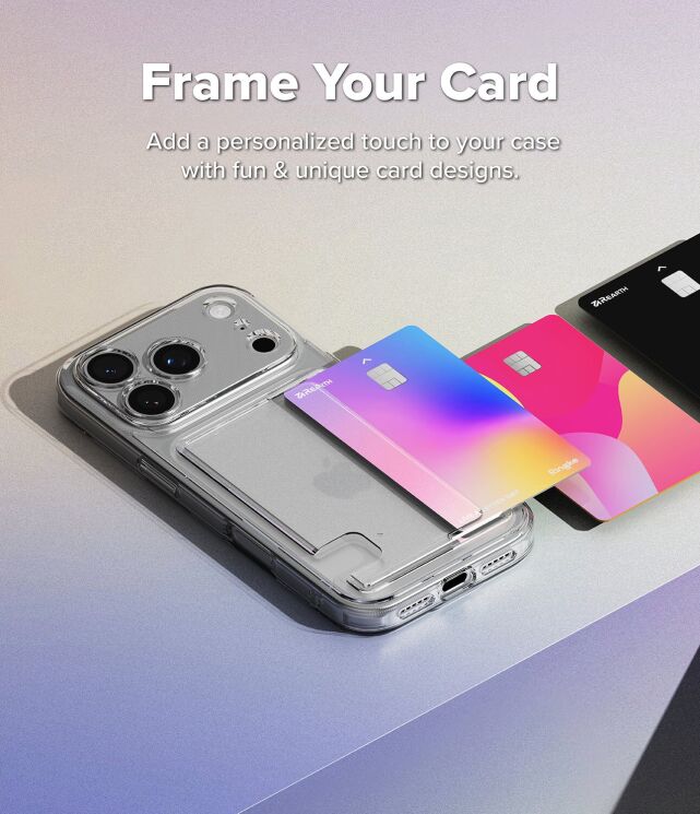 Защитный чехол Ringke Fusion Card для iPhone 17 Pro (8800328810839) - Clear: фото 7 из 11