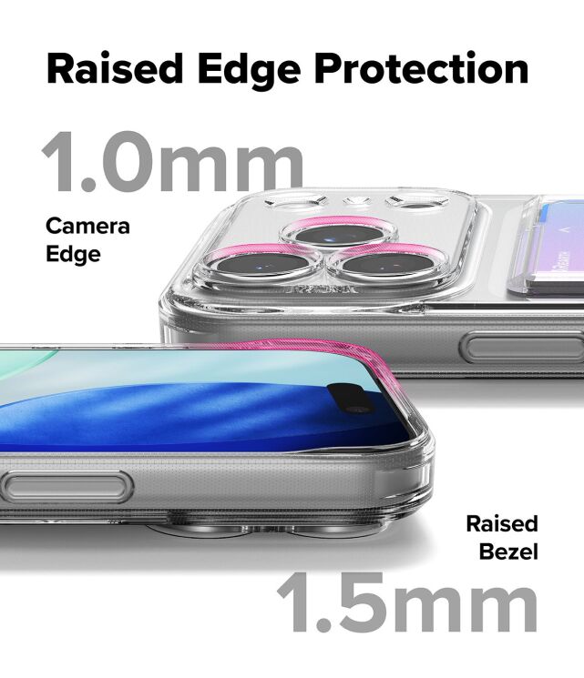 Защитный чехол Ringke Fusion Card для iPhone 17 Pro (8800328810839) - Clear: фото 9 из 11