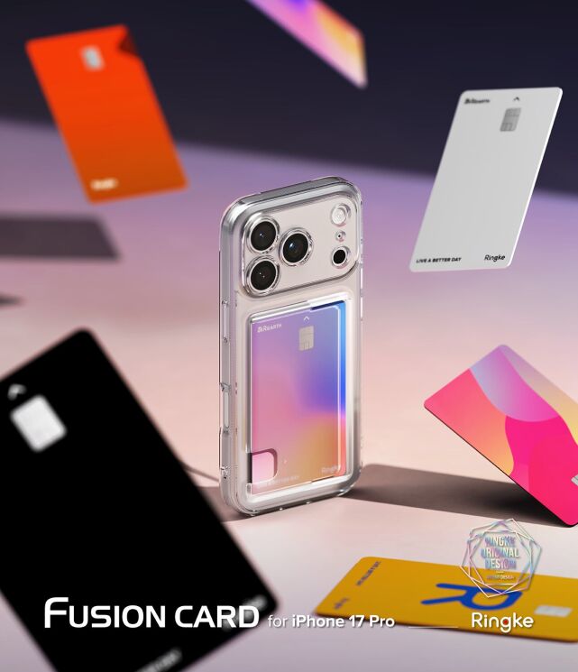Защитный чехол Ringke Fusion Card для iPhone 17 Pro (8800328810839) - Clear: фото 2 из 11