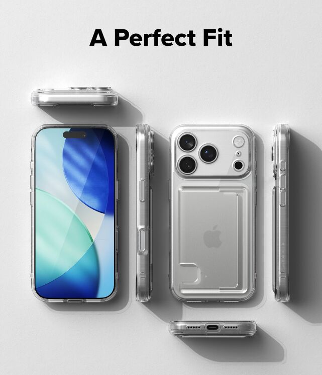 Защитный чехол Ringke Fusion Card для iPhone 17 Pro (8800328810839) - Clear: фото 8 из 11