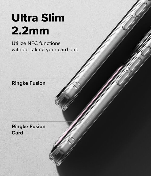 Защитный чехол Ringke Fusion Card для iPhone 17 Pro (8800328810839) - Clear: фото 6 из 11