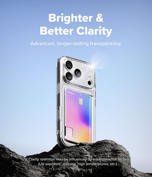 Защитный чехол Ringke Fusion Card для iPhone 17 Pro (8800328810839) - Clear: фото 4 из 11
