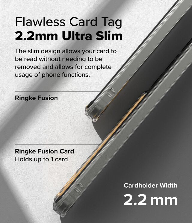 Захисний чохол Ringke Fusion Card для Samsung Galaxy S25 (S931) 8800274968219 - Clear: фото 6 з 14
