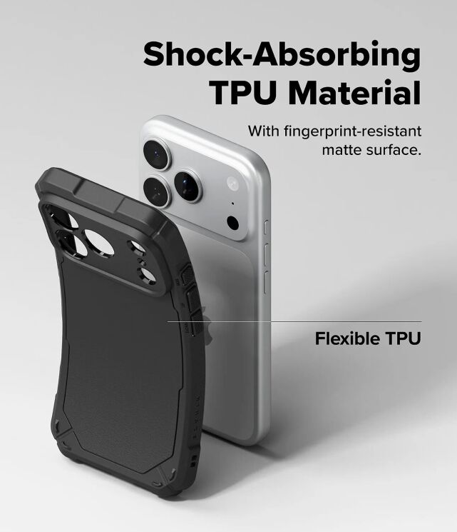 Защитный чехол Ringke Rugged Gear для iPhone 18 Pro (8800380463264) - Black (423774B) Защитный чехол Ringke Rugged Gear для iPhone 18 Pro (8800380463264) - Black: фото 5 из 14