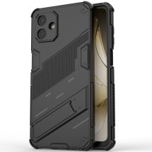 Захисний чохол з підставкою Deexe Bibercas для Samsung Galaxy A07 (A075) - Black: фото 1 з 7