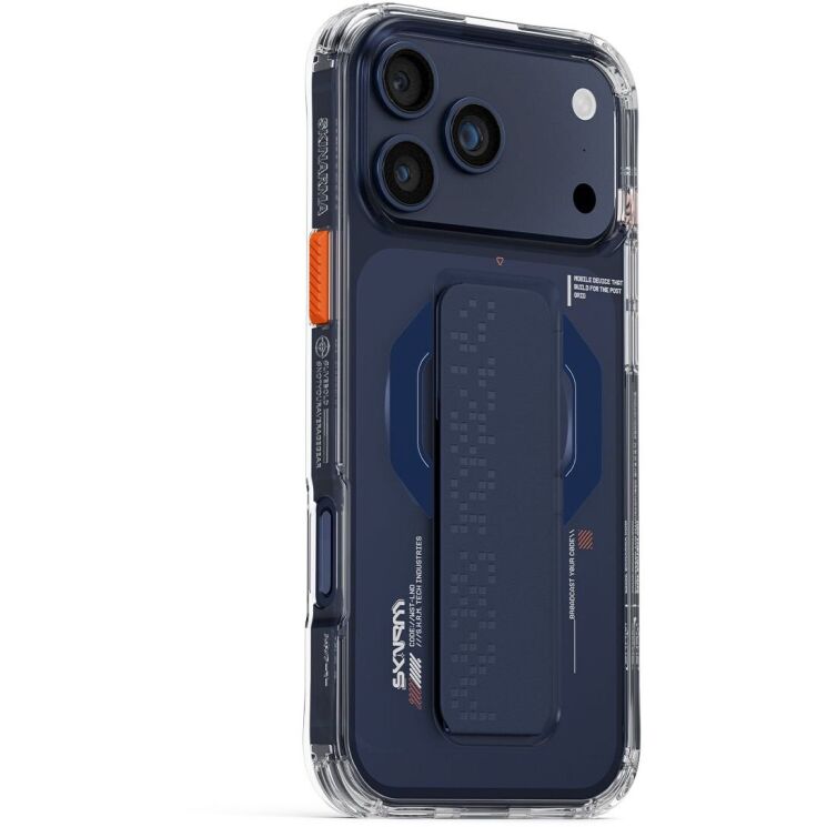 Защитный чехол SKINARMA HAXA Mag-Charge для iPhone 17 Pro Max (SK-IP17PM-HAXA-BLU) - Blue: фото 3 из 5