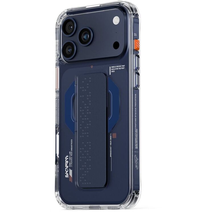Защитный чехол SKINARMA HAXA Mag-Charge для iPhone 17 Pro Max (SK-IP17PM-HAXA-BLU) - Blue: фото 2 из 5