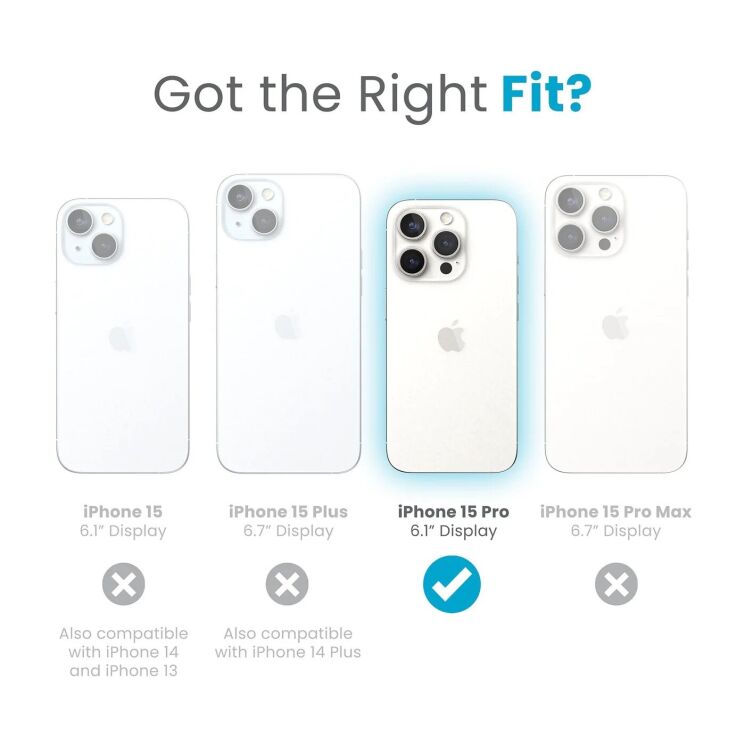 Защитный чехол Speck Presidio2 Grip MagSafe для Apple iPhone 15 Pro (150575-3206) - Coastal Blue: фото 5 из 10