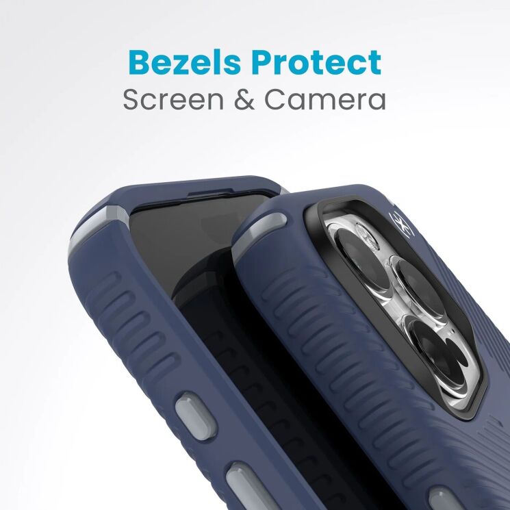 Защитный чехол Speck Presidio2 Grip MagSafe для Apple iPhone 15 Pro (150575-3206) - Coastal Blue: фото 8 из 10