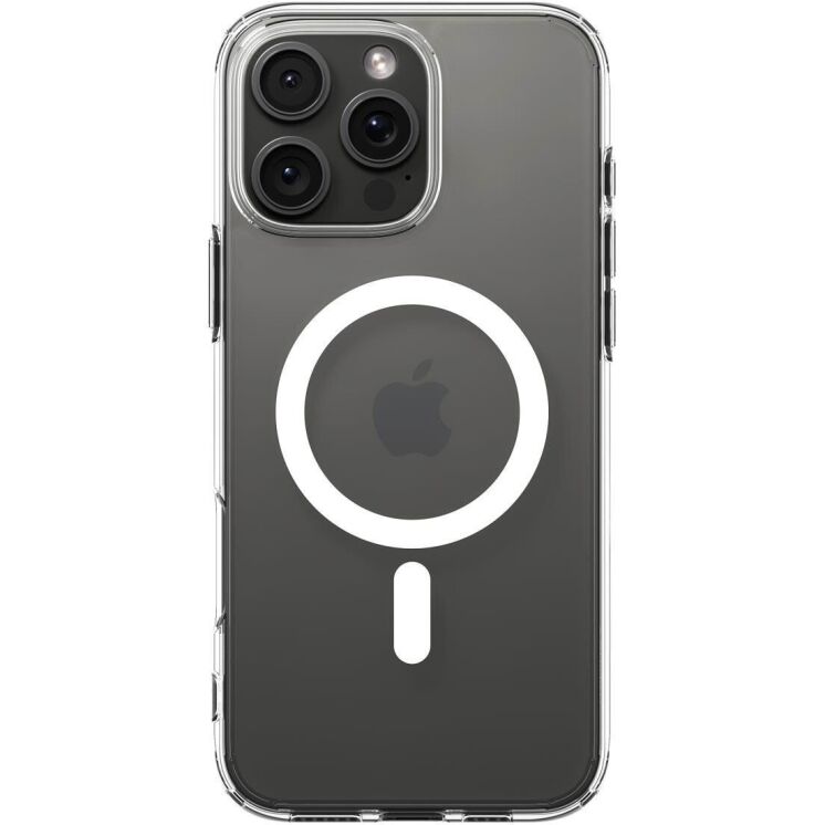 Защитный чехол Spigen (SGP) Crystal Hybrid (MagFit) для Apple iPhone 16 Pro (ACS08162) - Clear: фото 2 из 13