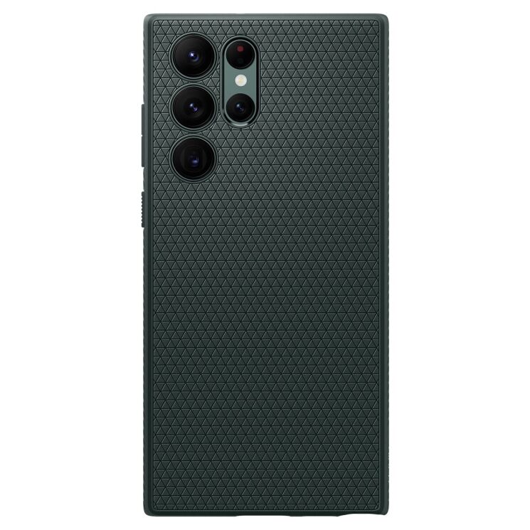Защитный чехол Spigen (SGP) Liquid Air для Samsung Galaxy S22 Ultra (S908) - Abyss Green: фото 5 из 23