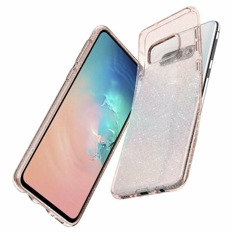 Защитный чехол Spigen (SGP) Liquid Crystal Glitter для Samsung Galaxy S10e (G970) - Rose Quartz: фото 7 из 7