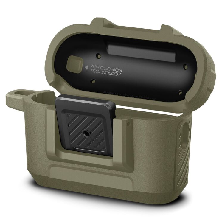 Захисний чохол Spigen (SGP) Lock Fit для Apple AirPods Pro 2 - Vintage Khaki: фото 16 з 22