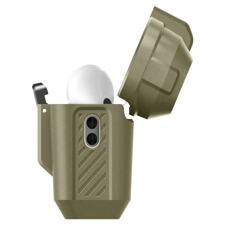Захисний чохол Spigen (SGP) Lock Fit для Apple AirPods Pro 2 - Vintage Khaki: фото 8 з 22
