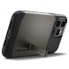 Защитный чехол Spigen (SGP) Slim Armor (MagFit) для Apple iPhone 14 Pro - Gunmetal (301351H). Фото 6 из 10
